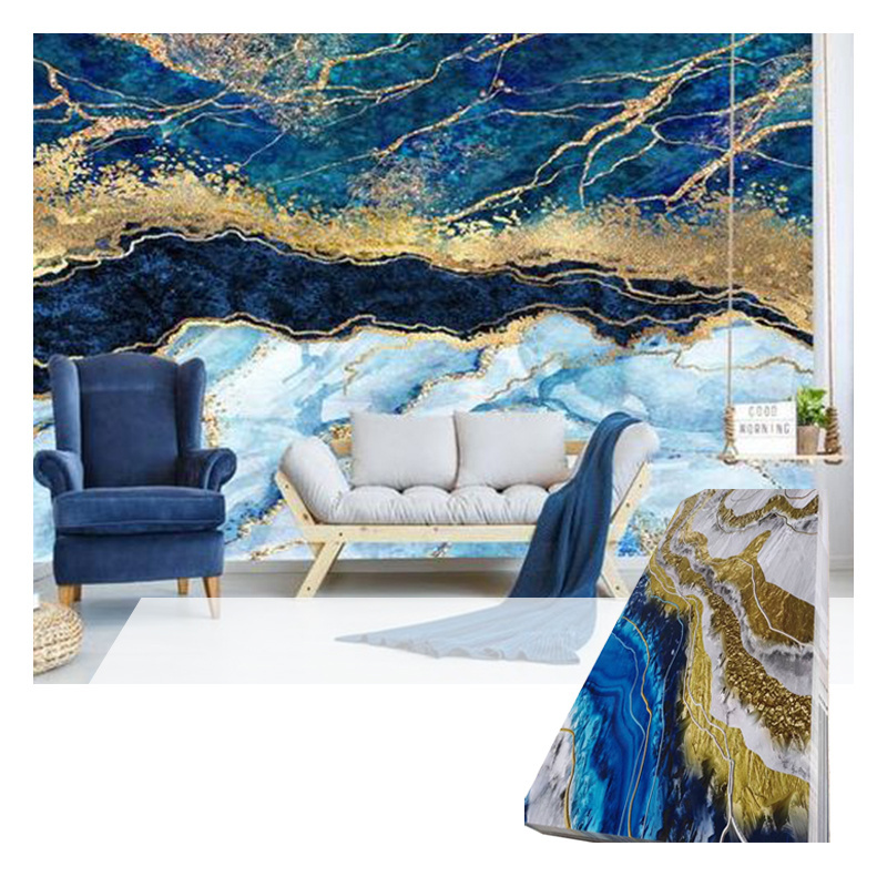 High Gloss Wall Decoration UV PVC Marble Sheet Wall Panel for Bathroom ...