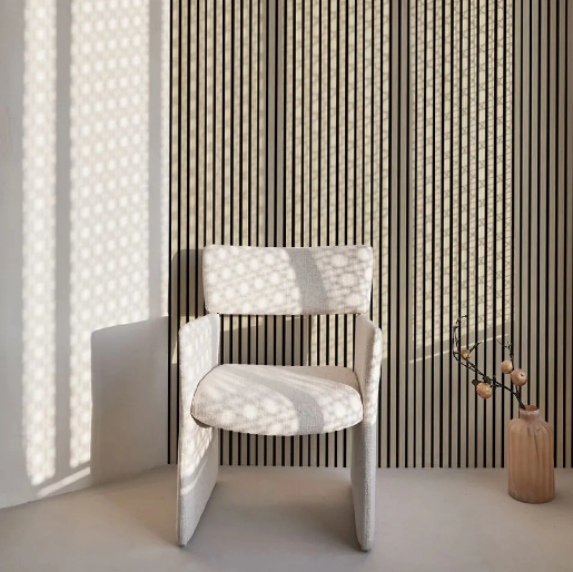 Wood Slat Wall Panels Lattenwand Sound Absorbing Soundproof Acoustic Panels 3D Wood Wall Tiles