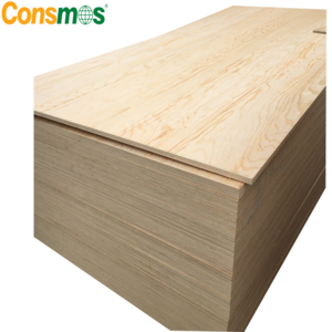 18mm radiata pine plywood for furniture ,BB/CC grade pine face plywood from Linyi consmos