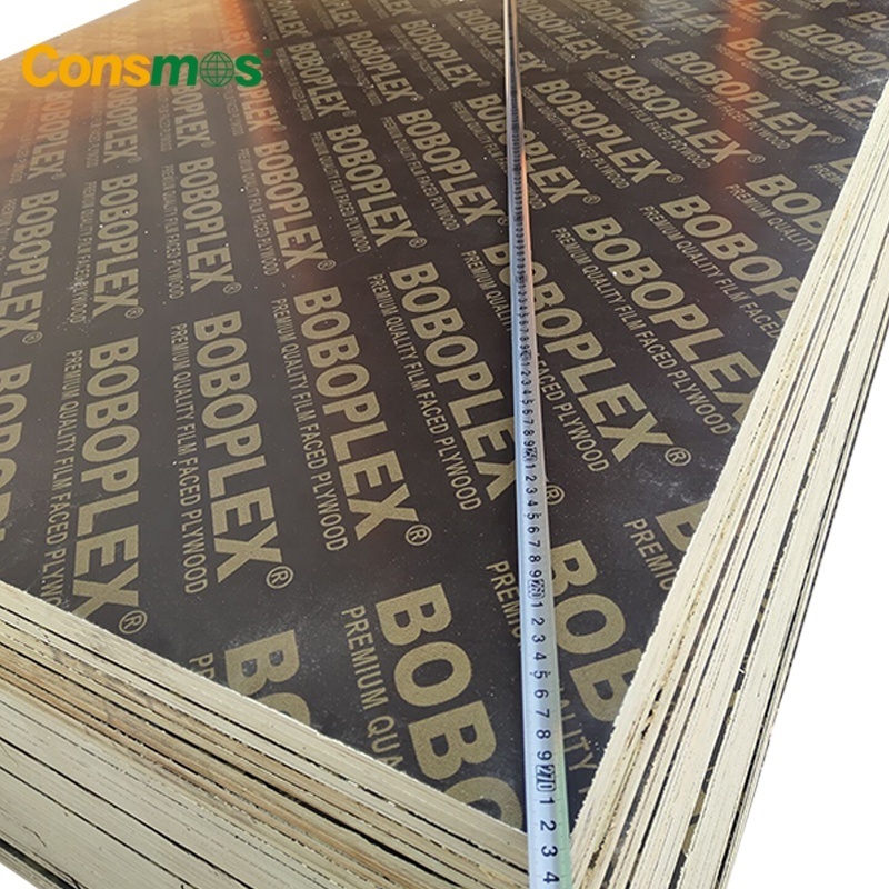 CONSMOS brand 4*8 15mm 18mm 21mm  black film faced plywood shuttering plywood price