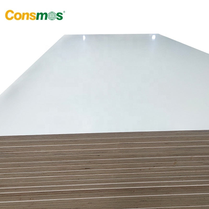 1220mm*2440mm 18 mm white color melamine laminated plywood sheet