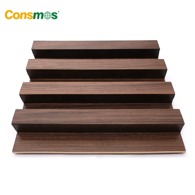 Wooden Grain Wood Plastic Composite WPC Wall Panel Siding for Interior Decoration