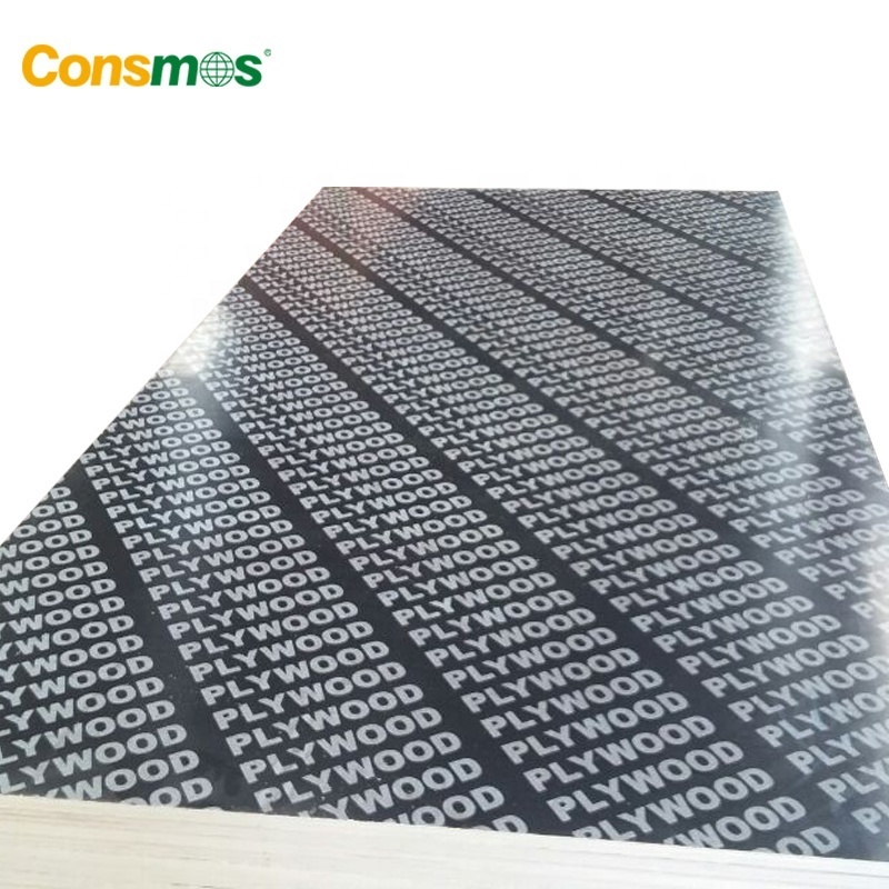 12mm or 15mm or 18mm brown black marine shuttering film faced plywood board for construction formwork