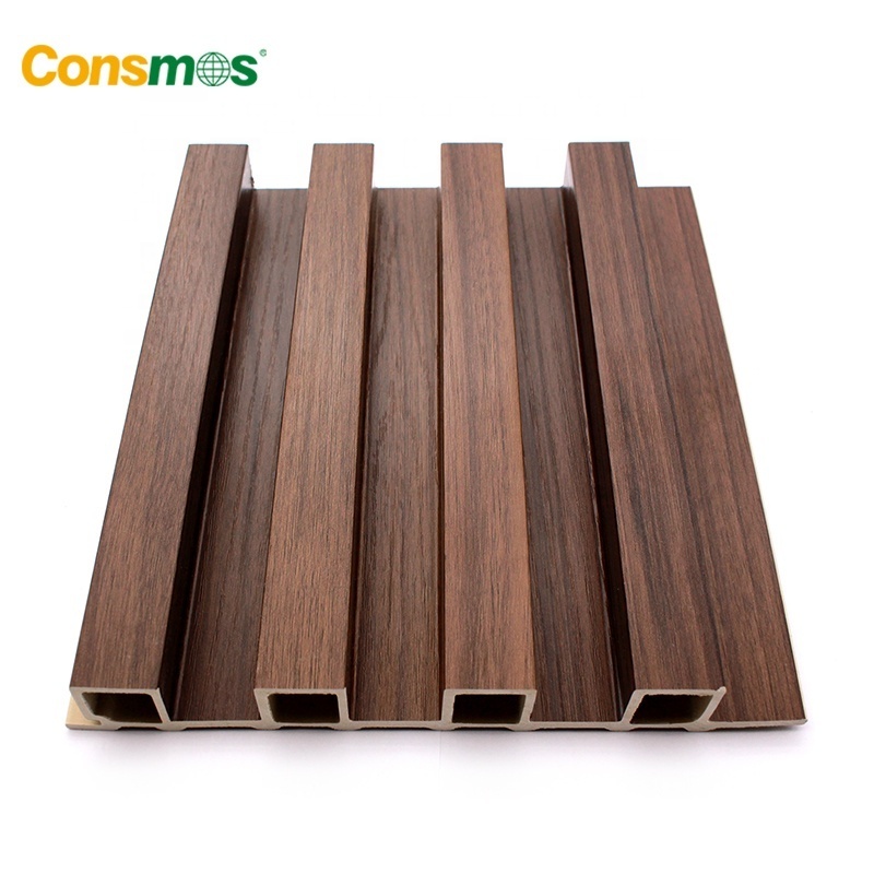 Wooden Grain Wood Plastic Composite WPC Wall Panel Siding for Interior Decoration