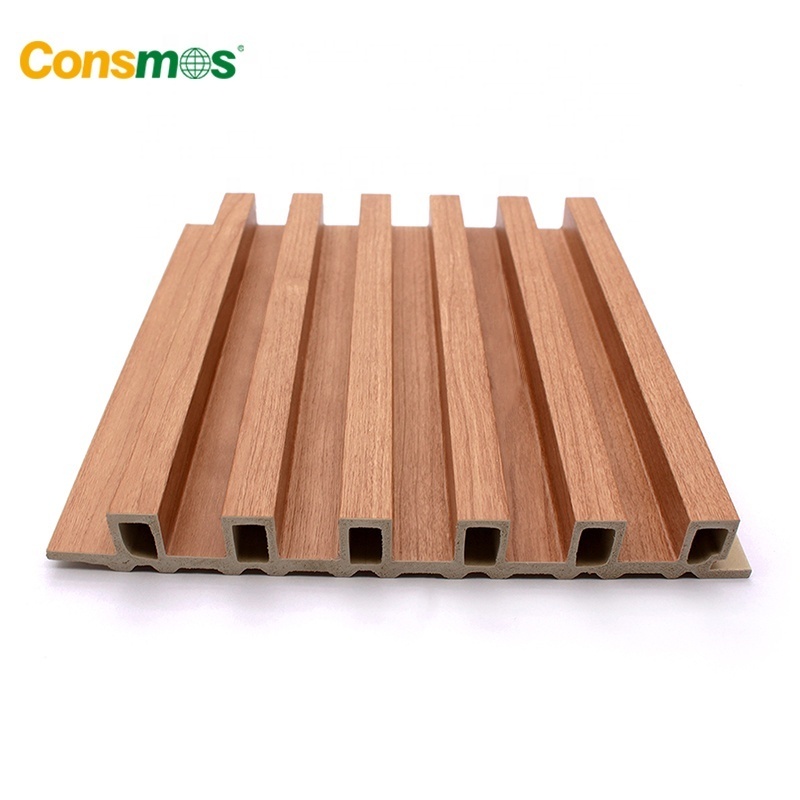 Wooden Grain Wood Plastic Composite WPC Wall Panel Siding for Interior Decoration