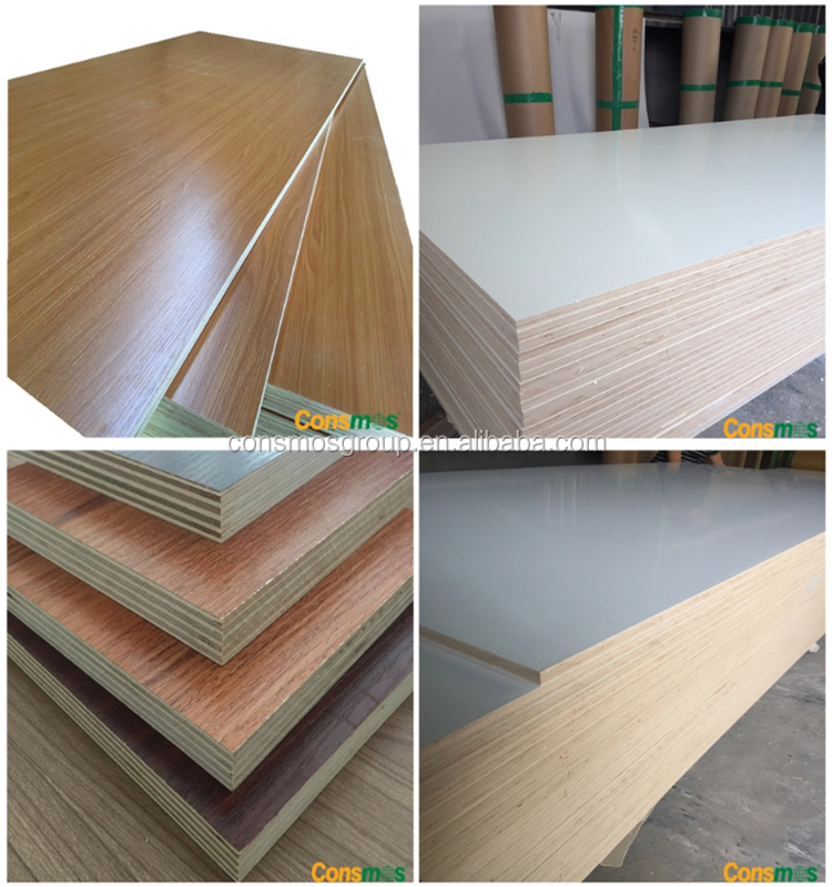 High quality E0 E1 melamine faced MDF/particle board/plywood for furniture