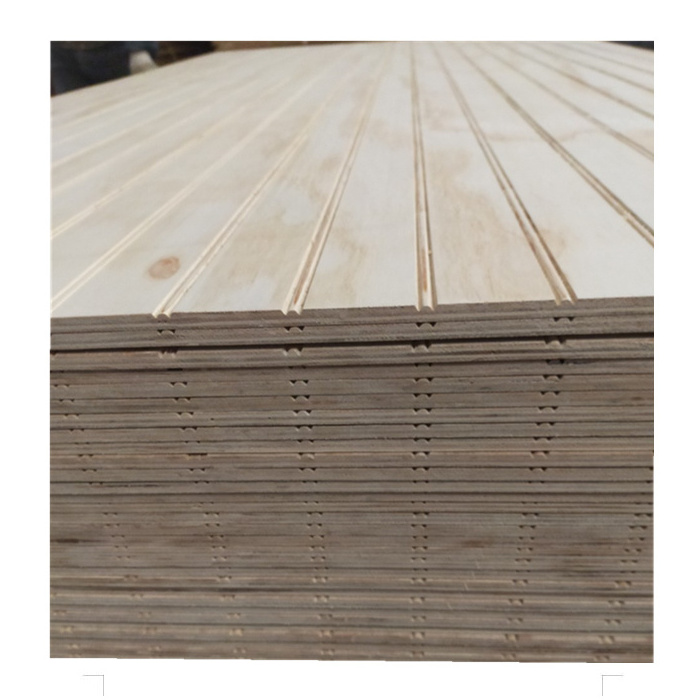 Consmos Tongue and Groove Plywood Roof Panel/Slot Pine Plywood/Grooved Plywood Pine For Chile Market