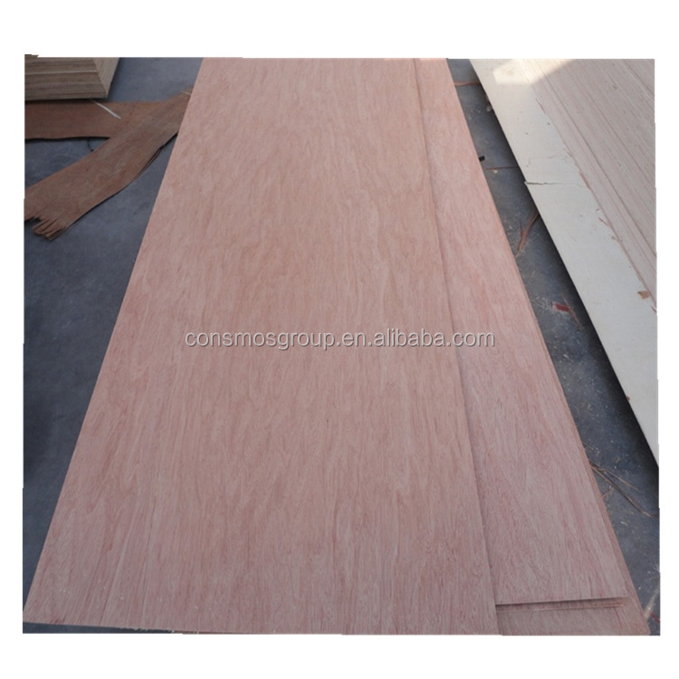 Linyi Consmos 2.7MM 3.2MM Natural Wood Veneer Faced MDF Door Skin Plywood