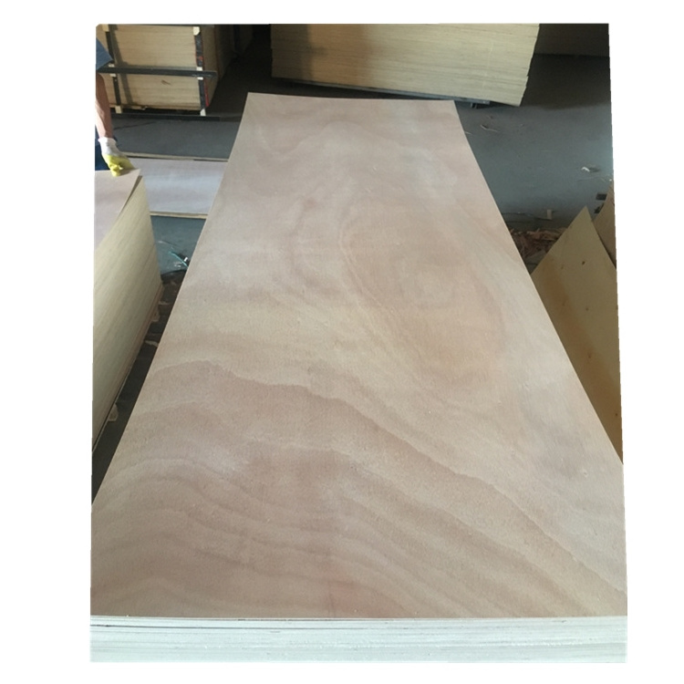 Linyi Consmos 2.7MM 3.2MM Natural Wood Veneer Faced MDF Door Skin Plywood