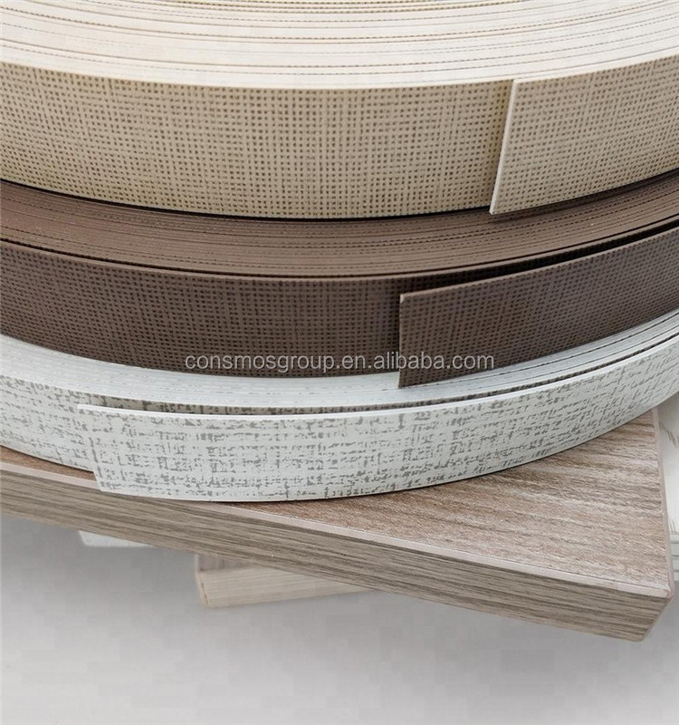 0.35mm-2mm High gloss PVC edge banding /Acrylic Edge Banding/Wood grain color for furniture