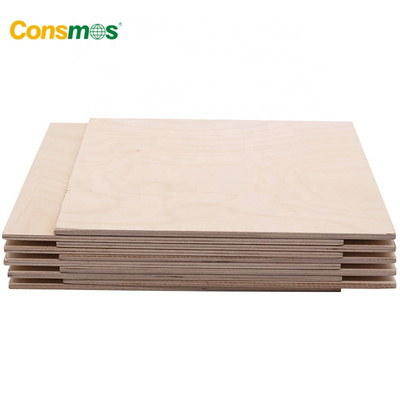 Consmos natural birch plywood kitchen cabinets prefinished birch plywood