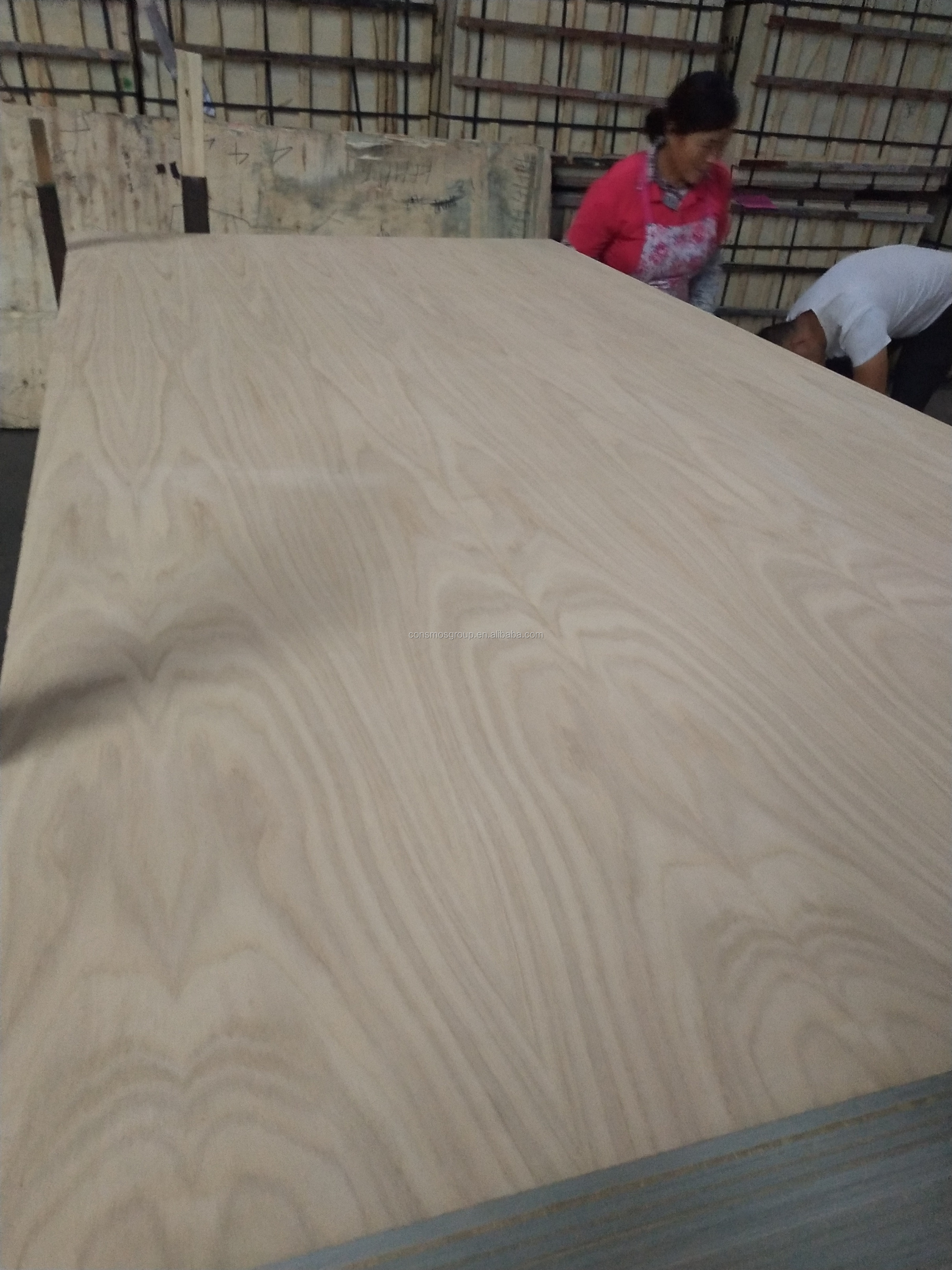 veneer fancy plywood Teak White oak Red oak natural veneer faced plywood 4*8ft 3.2mm