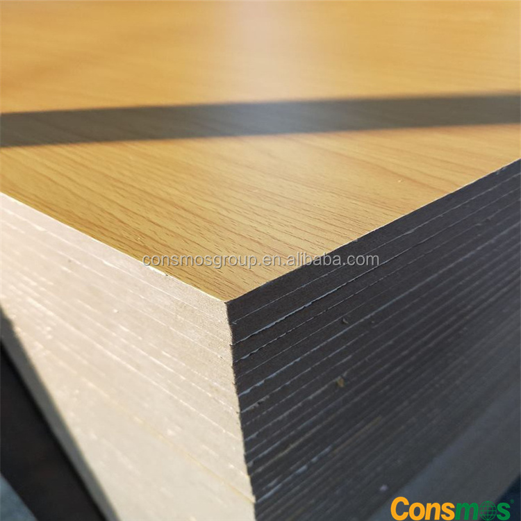 High quality E0 E1 melamine faced MDF/particle board/plywood for furniture