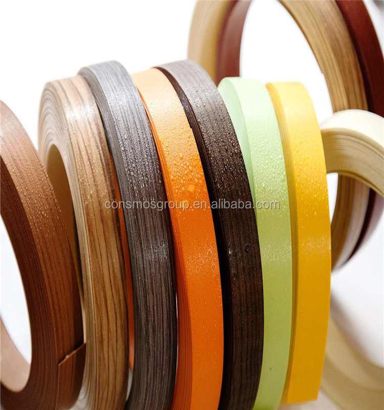 0.35mm-2mm High gloss PVC edge banding /Acrylic Edge Banding/Wood grain color for furniture