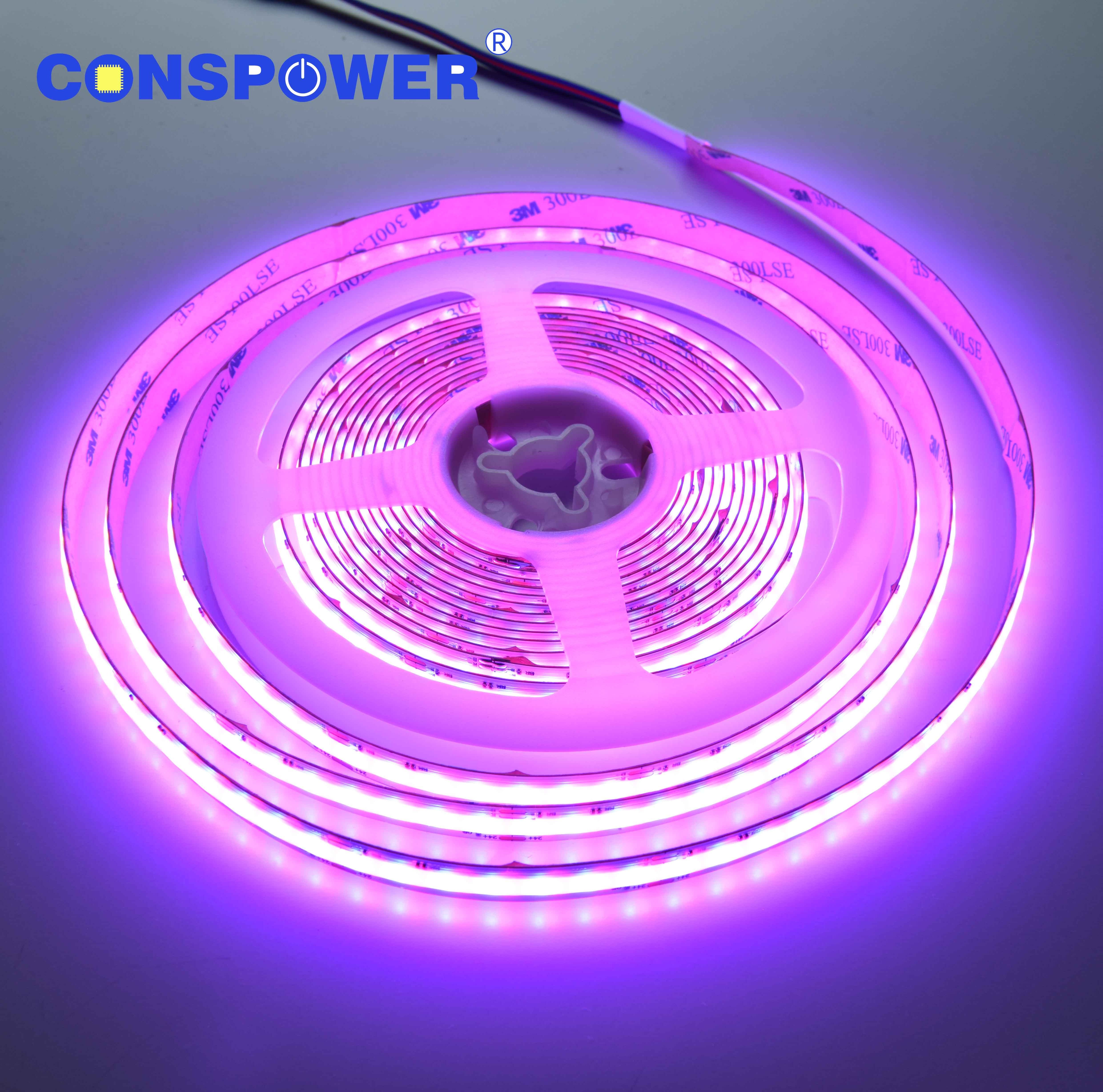 Led Tape Light 24V 10W/M IP20 10mmPCB 420LEDS/M RGB COB LED Strip Led Indoor Light