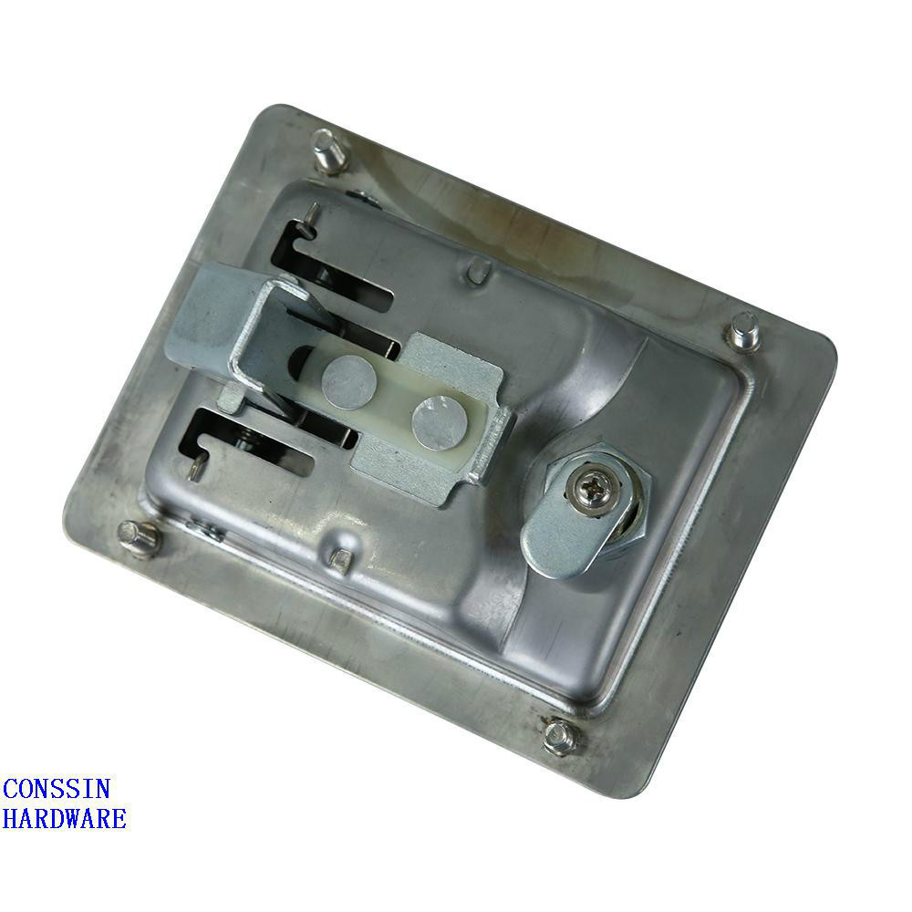 Stainless steel Flush mount recessed door paddle lock