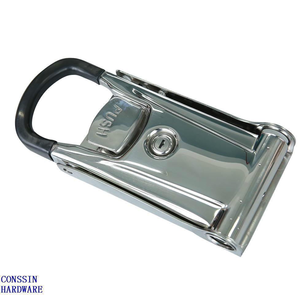 Stainless steel truck trailer van body  door handle lock