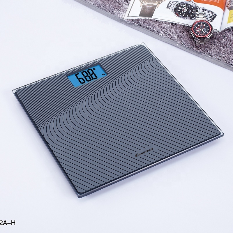 Constant-302A Tempered Glass slim 8mm Digital Electronic Body fat bathroom Personal Weighting Scale 150kg/100g