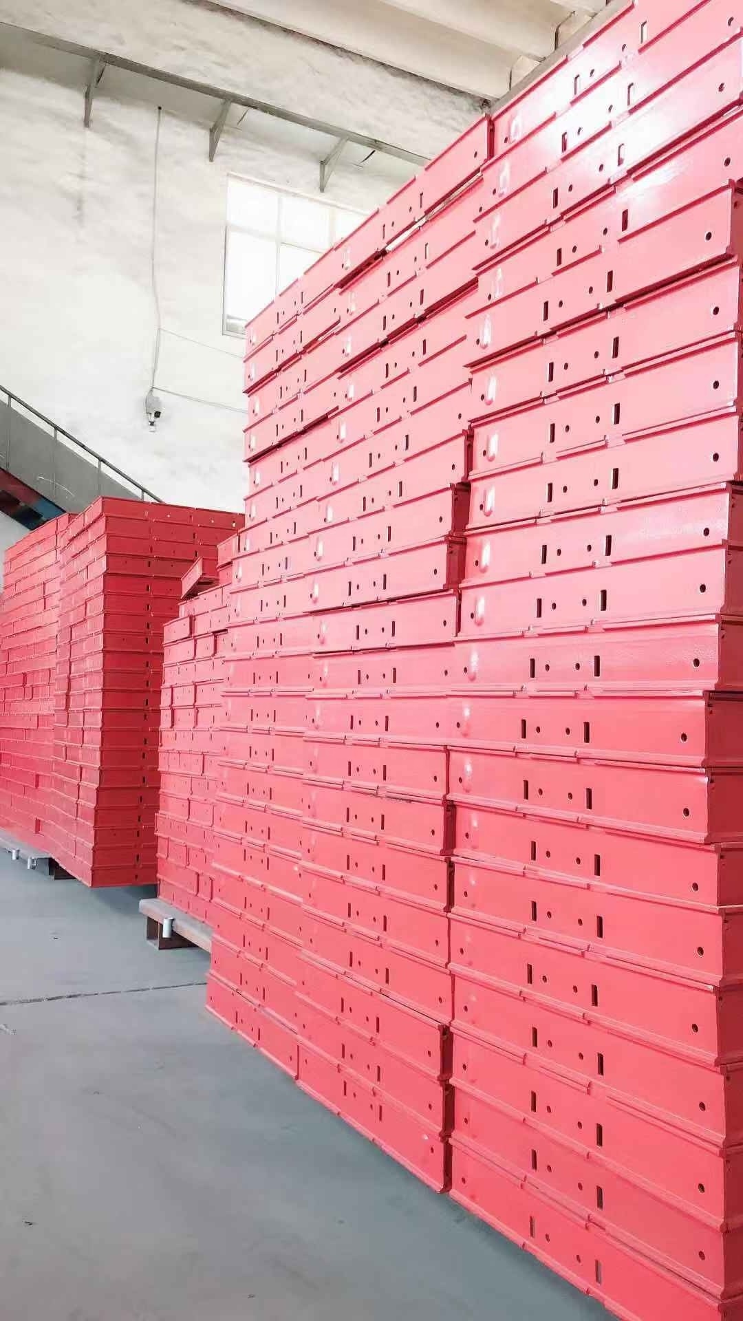 Wall Panel Formwork Forms Construction Concrete Building Formwork Boards for Sale Reusable Pvc Plastic New Red