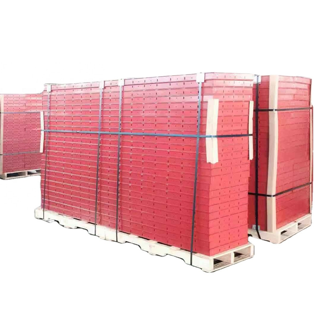 Wall Panel Formwork Forms Construction Concrete Building Formwork Boards for Sale Reusable Pvc Plastic New Red