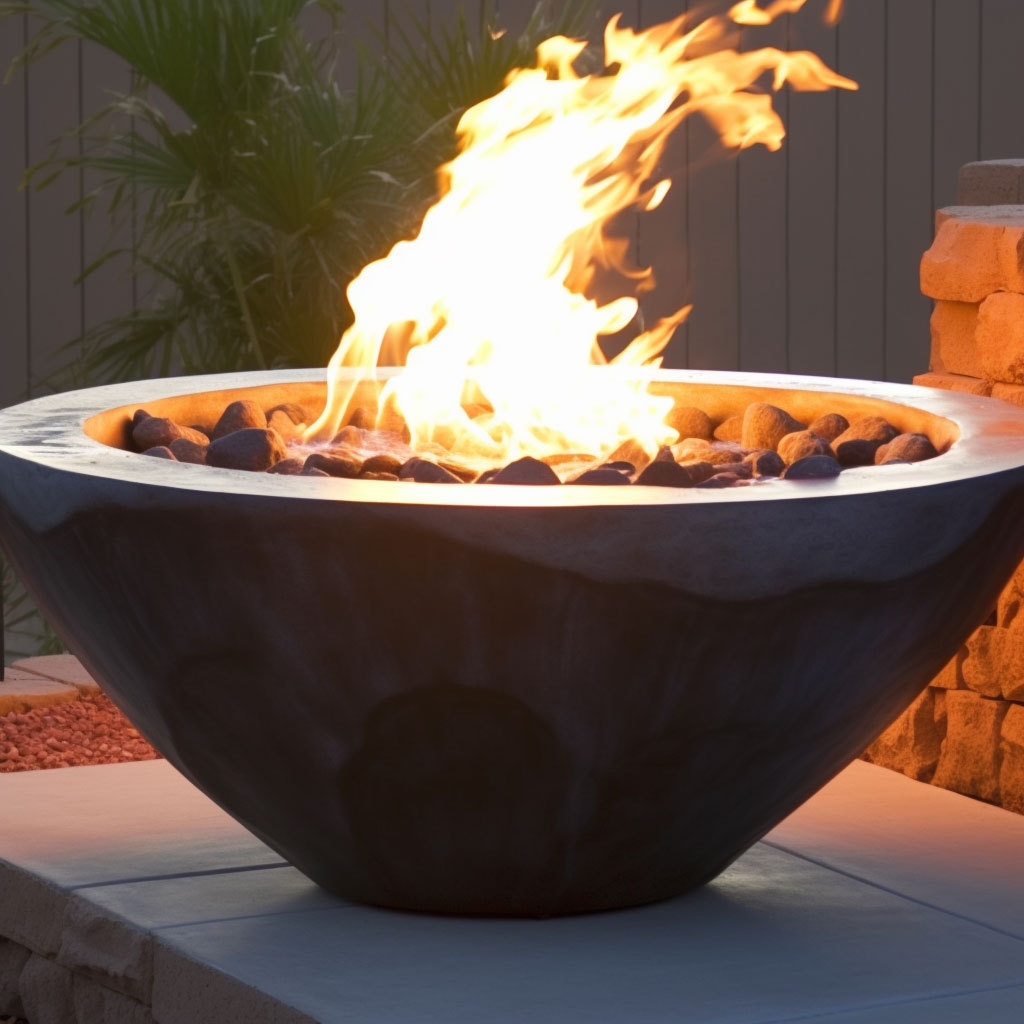 Competitive Price GRC tabletop fire pit for indoor and outdoor use