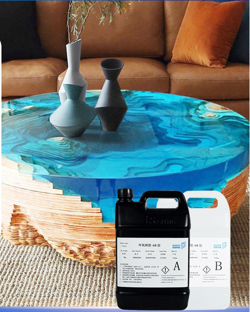 High Permeability 3:1 Clear Transparent Liquid Diy Crystal Epoxy Resin Ab Adhesive AB Glue Resin Epoxy for Resin River Table