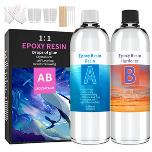 Epoxy Resin AB Glue Epoxy Resin Kit High hardness crystal drip adhesive epoxy resin adhesive transparent Coating No VOC No BPA