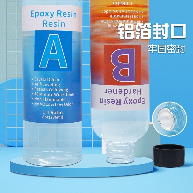 Epoxy Resin AB Glue Epoxy Resin Kit High hardness crystal drip adhesive epoxy resin adhesive transparent Coating No VOC No BPA