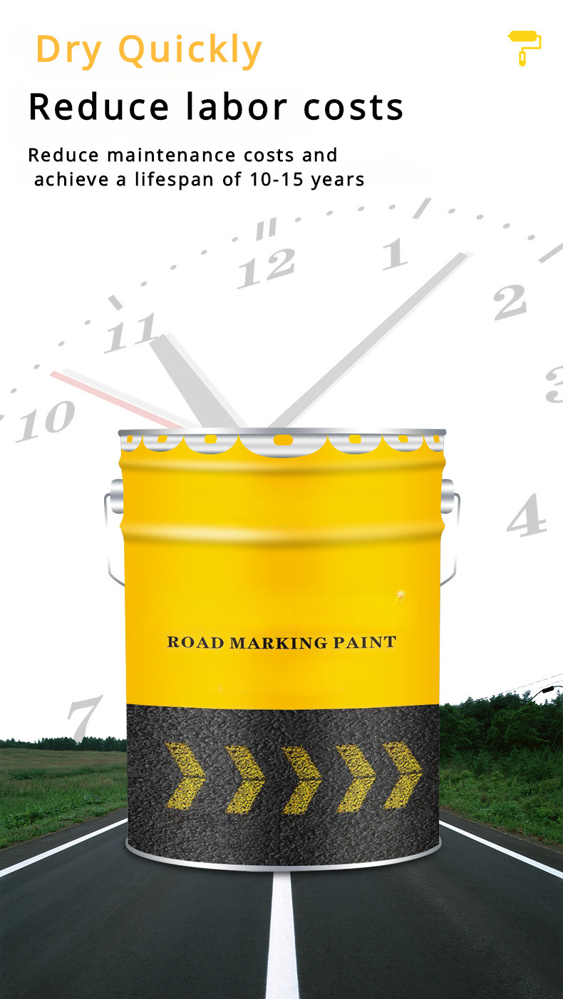 Reflective Thermoplastic Hot-melt Road Coating  Abrasion resistant  Luminescent Acrylic Road Marking Paint