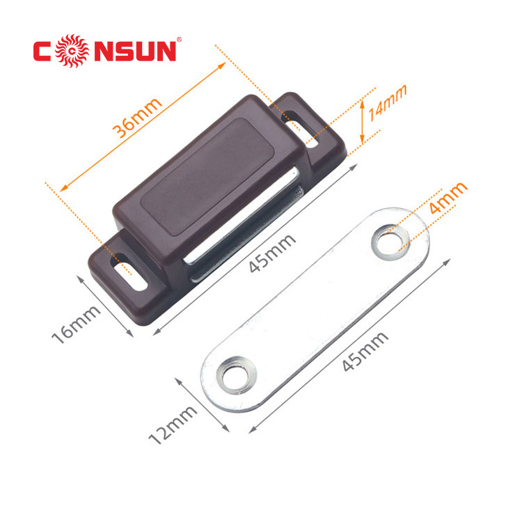 Best Price Manufacturer Furniture Cabinet Plastic Cupboard Door Catch Magnetic Latch