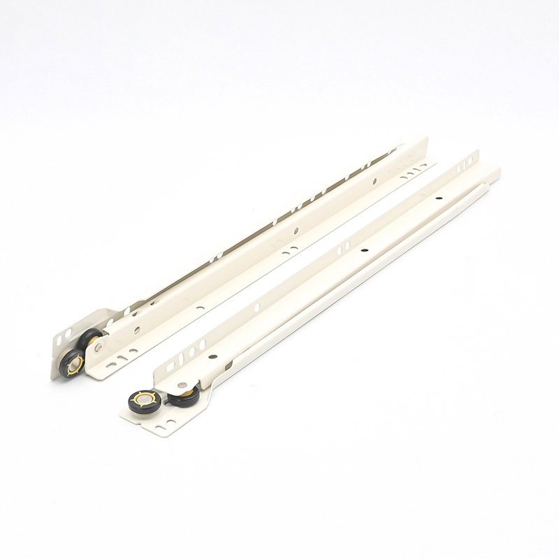 Wholesale Furniture Kitchen Cabinet Euro Type self-closing Drawer Slide, High Quality Hardware Bottom mounting Drawer Slide