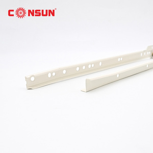 Wholesale Furniture Kitchen Cabinet Euro Type self-closing Drawer Slide, High Quality Hardware Bottom mounting Drawer Slide