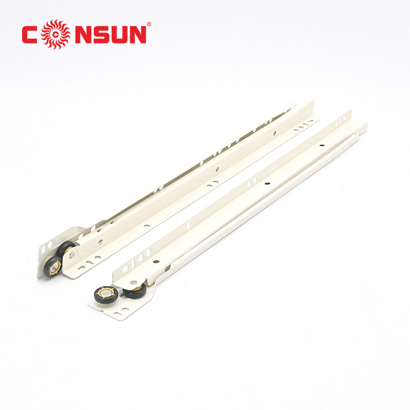 DS002 Factory Price Bottom mounting Euro Type self-closing Cabinet Drawer Slide