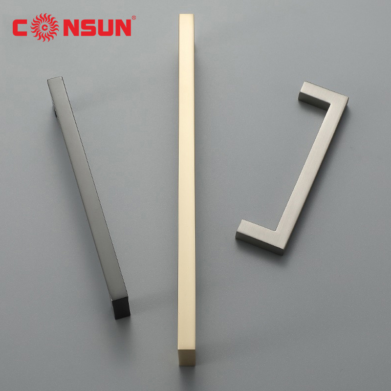 HD049-L Manufacturer Furniture Hardware Kitchen Cabinet Wardrobe Stainless Steel Drawer Doors Pulls Knobs Handle