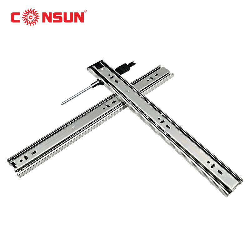 CONSUN Drawer glide parts undermount interlock slide or anti tilt drawer slides sliders