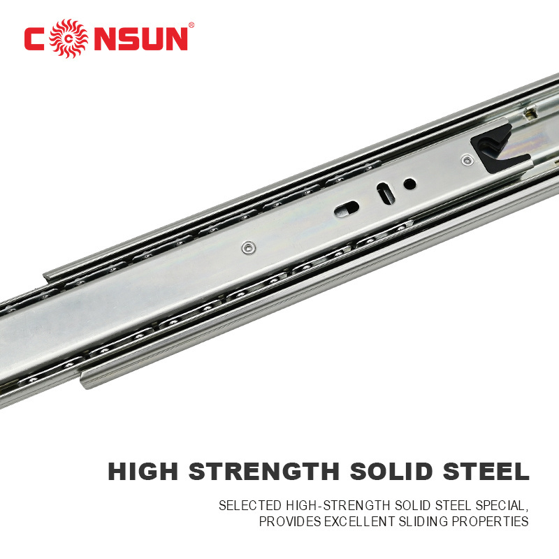 CONSUN Drawer glide parts undermount interlock slide or anti tilt drawer slides sliders