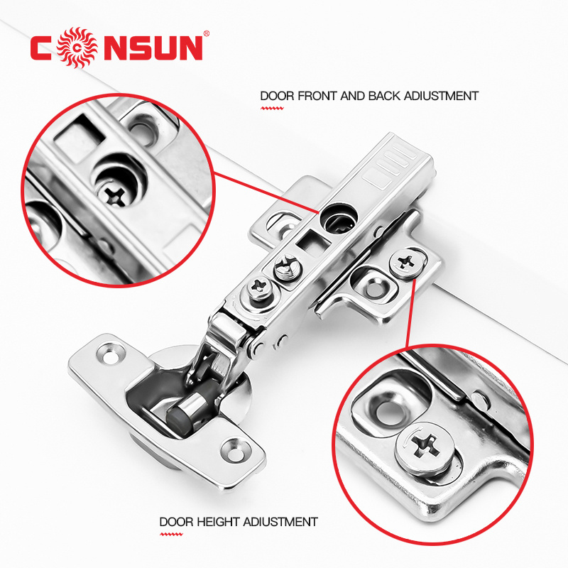 SP4D2 Factory Price 4D Adjustable Clip on Soft Close Furniture Cabinet Door Hinge