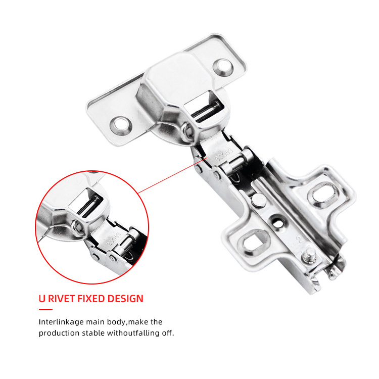 Self closing 35mm cup cupboard furniture two way concealed hinge nickel plated two holes and four holes