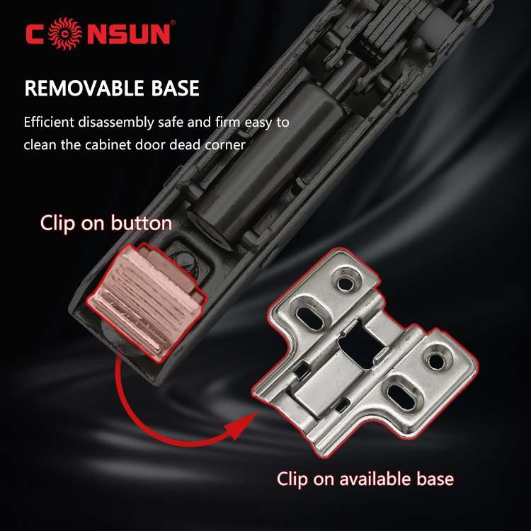 CONSUN Cabinet Hinge Concealed Adjustable Soft Close Hinges Hydraulic Furniture Hing Cabinet Door