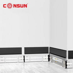 metal Decorative profile moulding wall protector corner flexible baseboard aluminum led skirting line strip lights