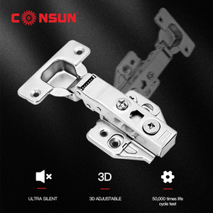 CONSUN SP1-09A 3D Adjustable Soft Auto Close Clip On Furniture Cabinet Door Hinge