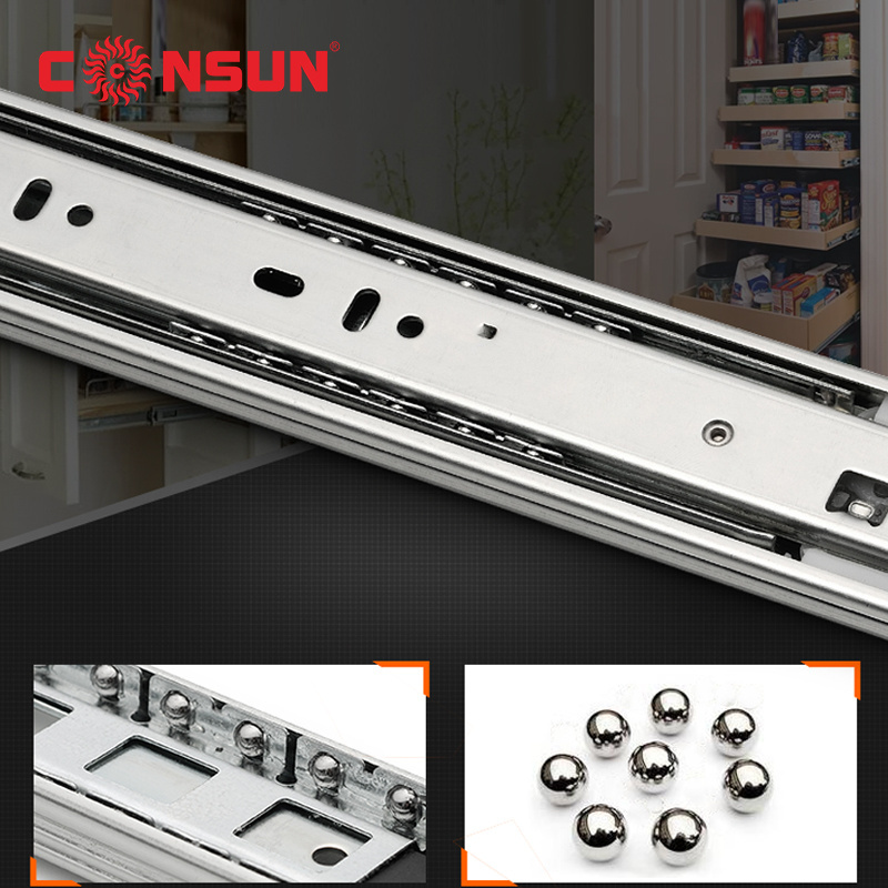 Furniture Telescopic Channel Correderas Telescopicas Ball Bearing Matco Tool Box Drawer Slides