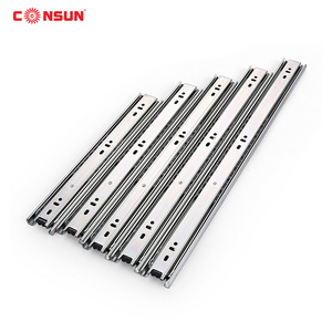 45mm Full Extension Drawer Slide, Furniture Hardware Ball Bearing soft close telescopic channels