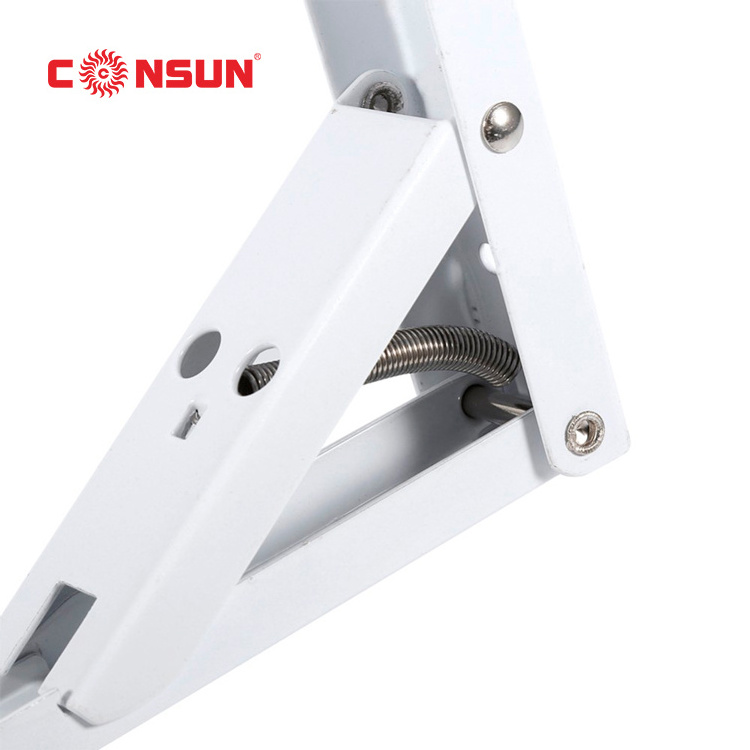 Folding Wall Mounted Shelf Support Bracket L Shaped Steel Bench Table Bracket with Angle for Furniture