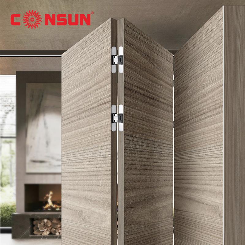 CONSUN Manufacture Furniture Hardware Kitchen Cabinet 3D Zinc Alloy Adjustable Hidden Cabinet Concealed Door Hinges