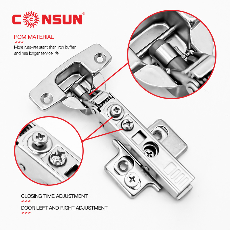 SP4D2 Factory Price 4D Adjustable Clip on Soft Close Furniture Cabinet Door Hinge