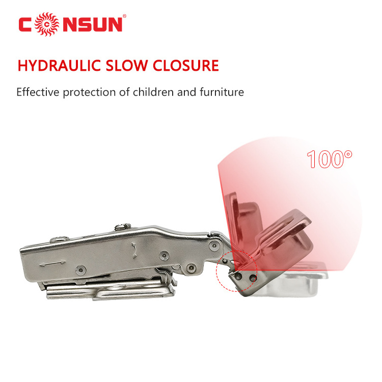 CONSUN Cabinet Hinge Concealed Adjustable Soft Close Hinges Hydraulic Furniture Hing Cabinet Door