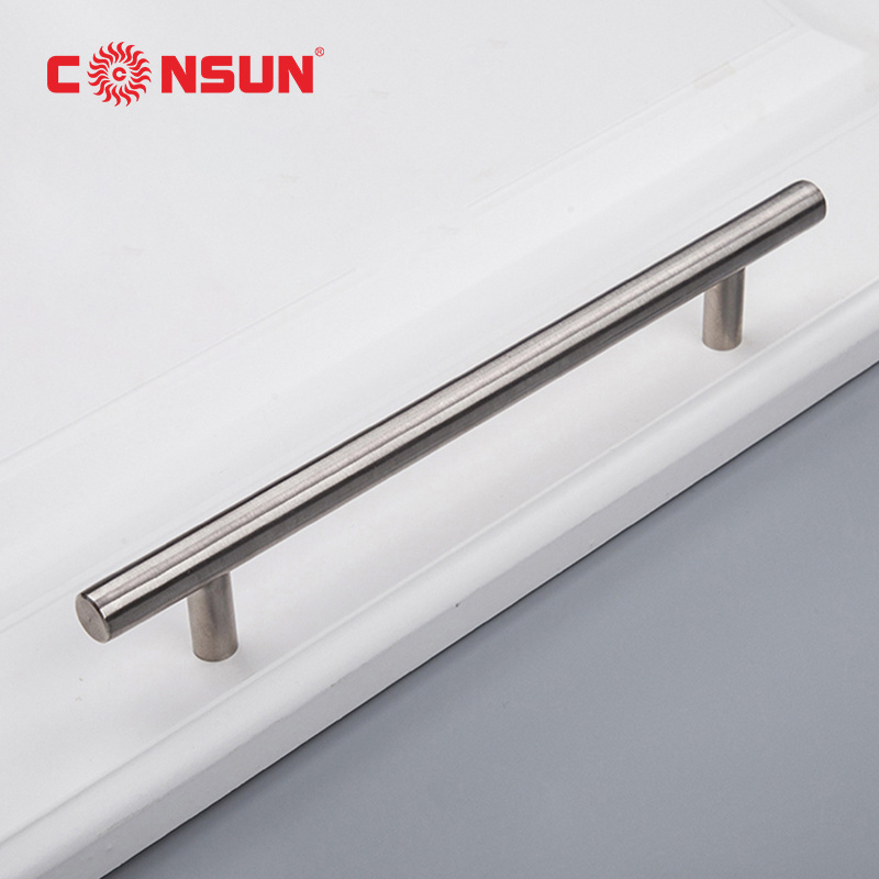 Wholesale Furniture Hardware T Bar Shape Stainless Steel Handle, High Quality Cabinets Hardware Stainless Steel Solid Handle