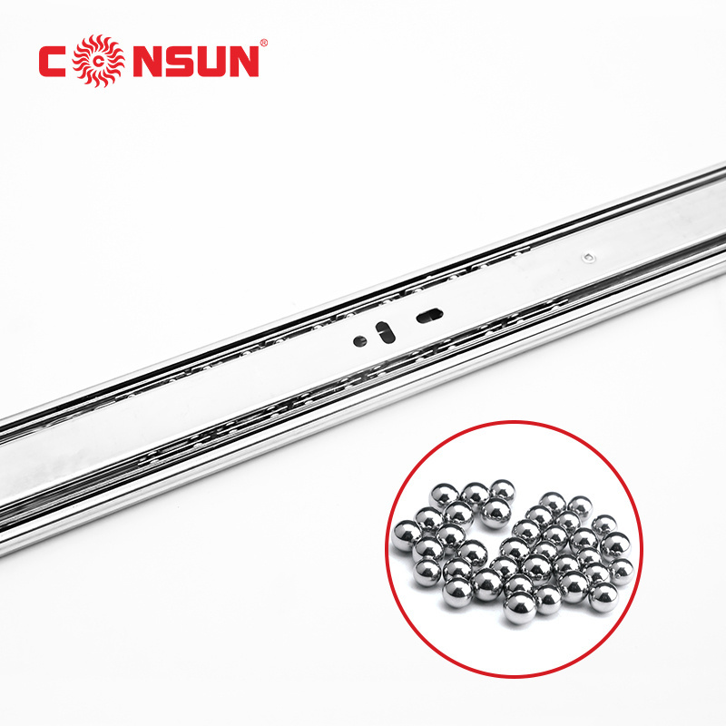 Directly Factory Furniture Silent Telescopic Channel Ball Bearing us general tool box parts drawer slides