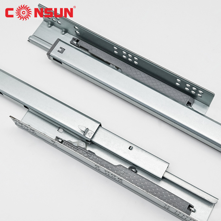 heavy duty concealed telescopic undermount soft close drawer slides